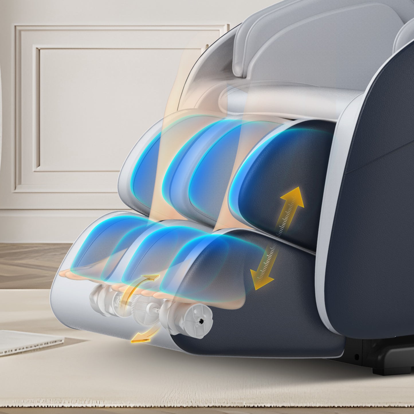 BOSSCARE 3D Full Body Massage Chair SL Track Zero Gravity Shiatsu With Bluetooth And Heating, Black