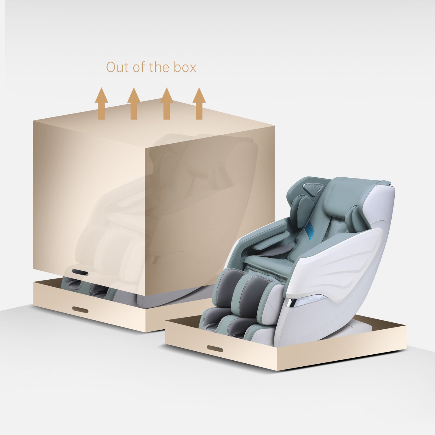 BOSSCARE 3D Massage Chair SL Track Zero Gravity Shiatsu Recliner Full Body Air Bag Massage