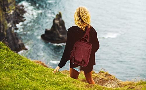 Leaper Canvas Messenger Bag Sling Bag Cross Body Bag Shoulder Bag Black, L