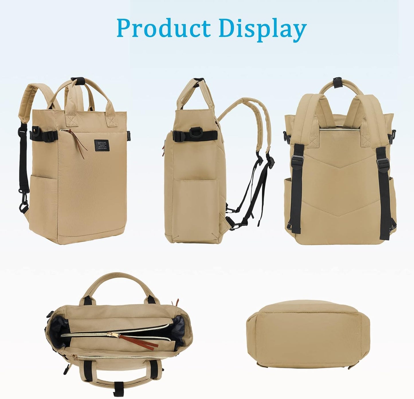 BASICPOWER Backpack Purse for Women Diaper Bag Travel Laptop Casual Bookbag Work Nurse Teacher Bag 15.6-in Computer