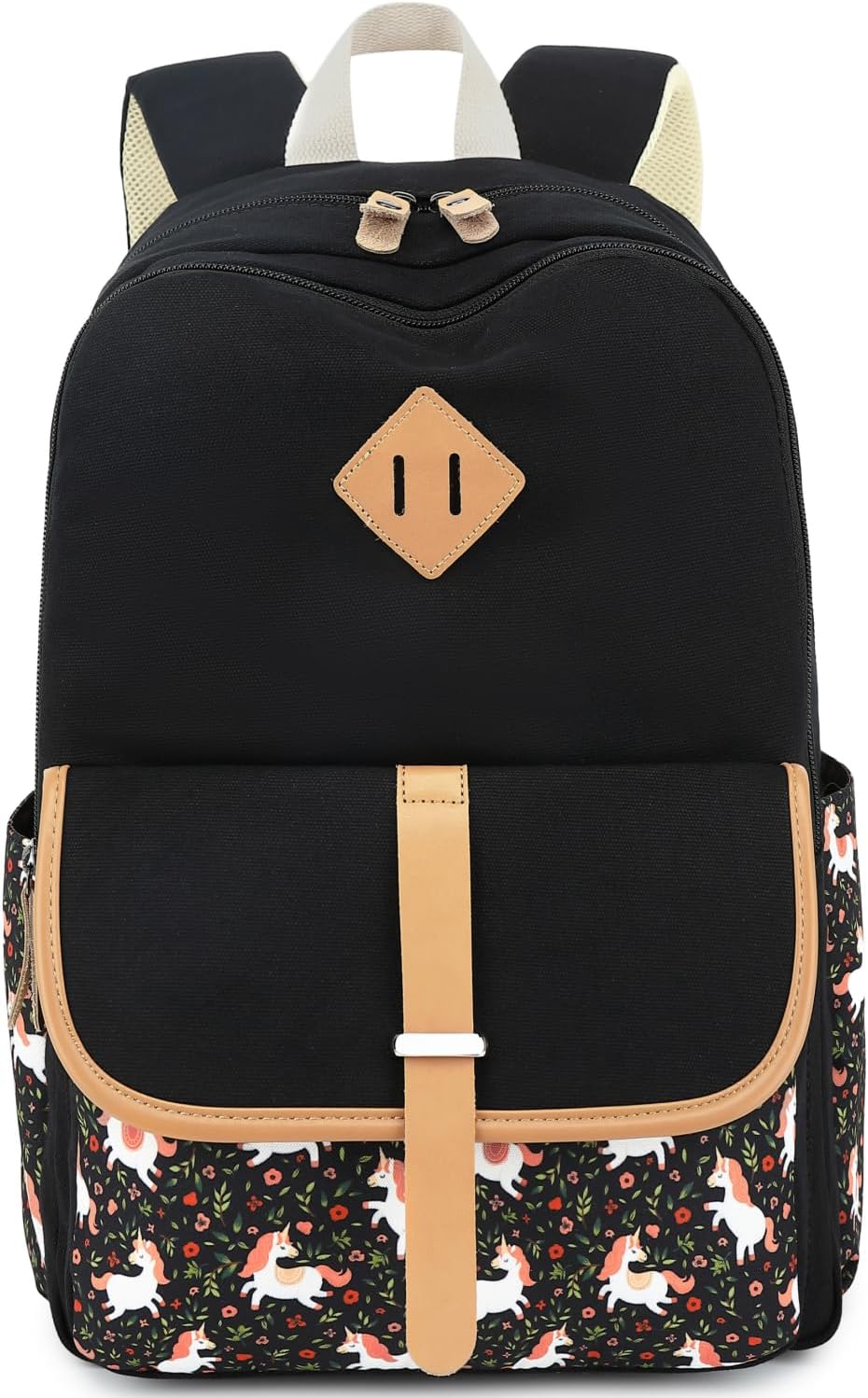 Leaper Canvas School Backpack for Girls Laptop Bag Travel Bag Bookbag Daypack