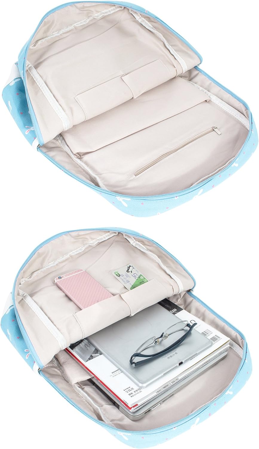 Leaper Cute Laptop Backpack Canvas Bag Daypack Satchel