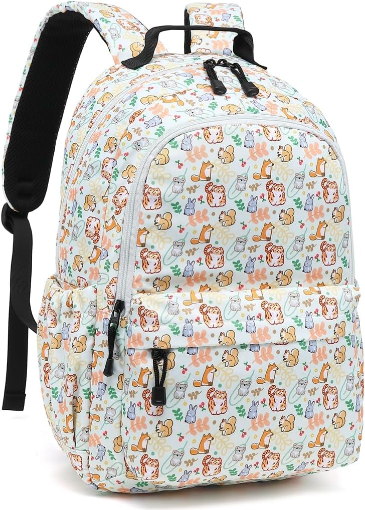 Leaper Fashion Water Resistant School Backpack for Women Beige