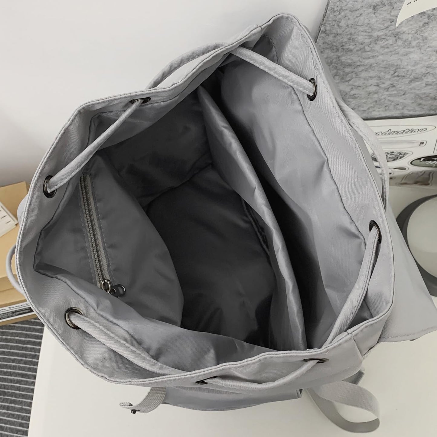 Leaper Vintage Canvas Leather Travel Rucksack Military Backpack Hiking Daypack