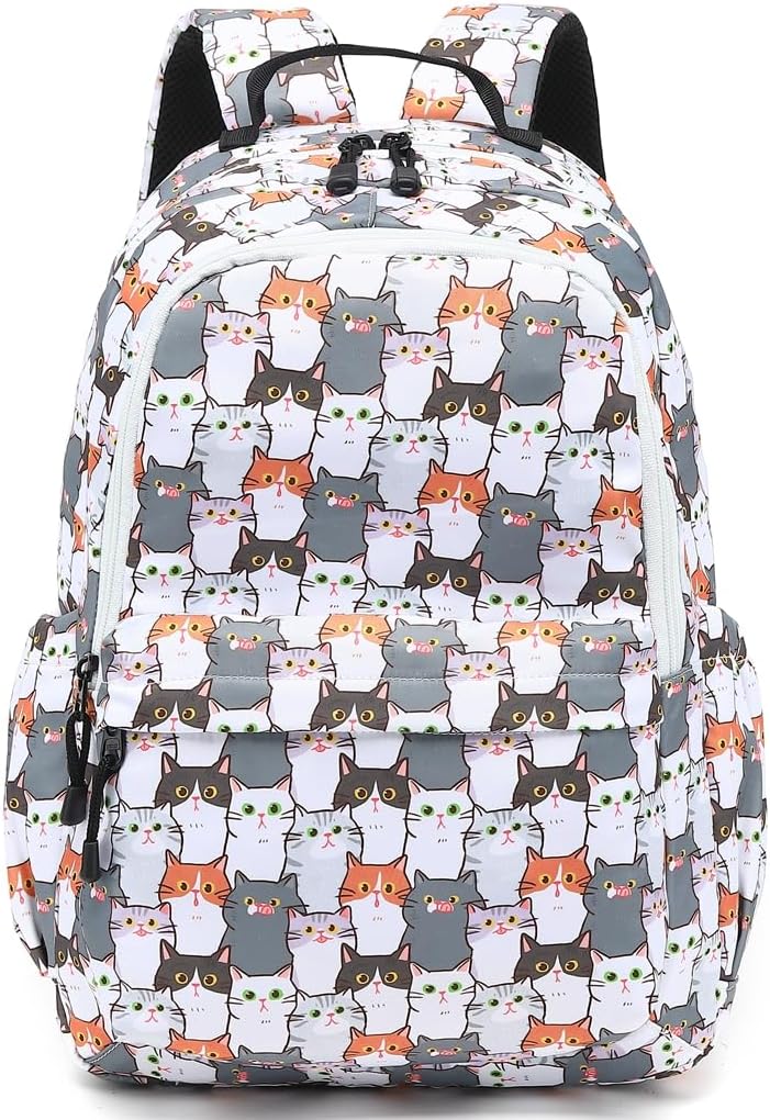 Leaper Fashion Water Resistant School Backpack for Women Beige