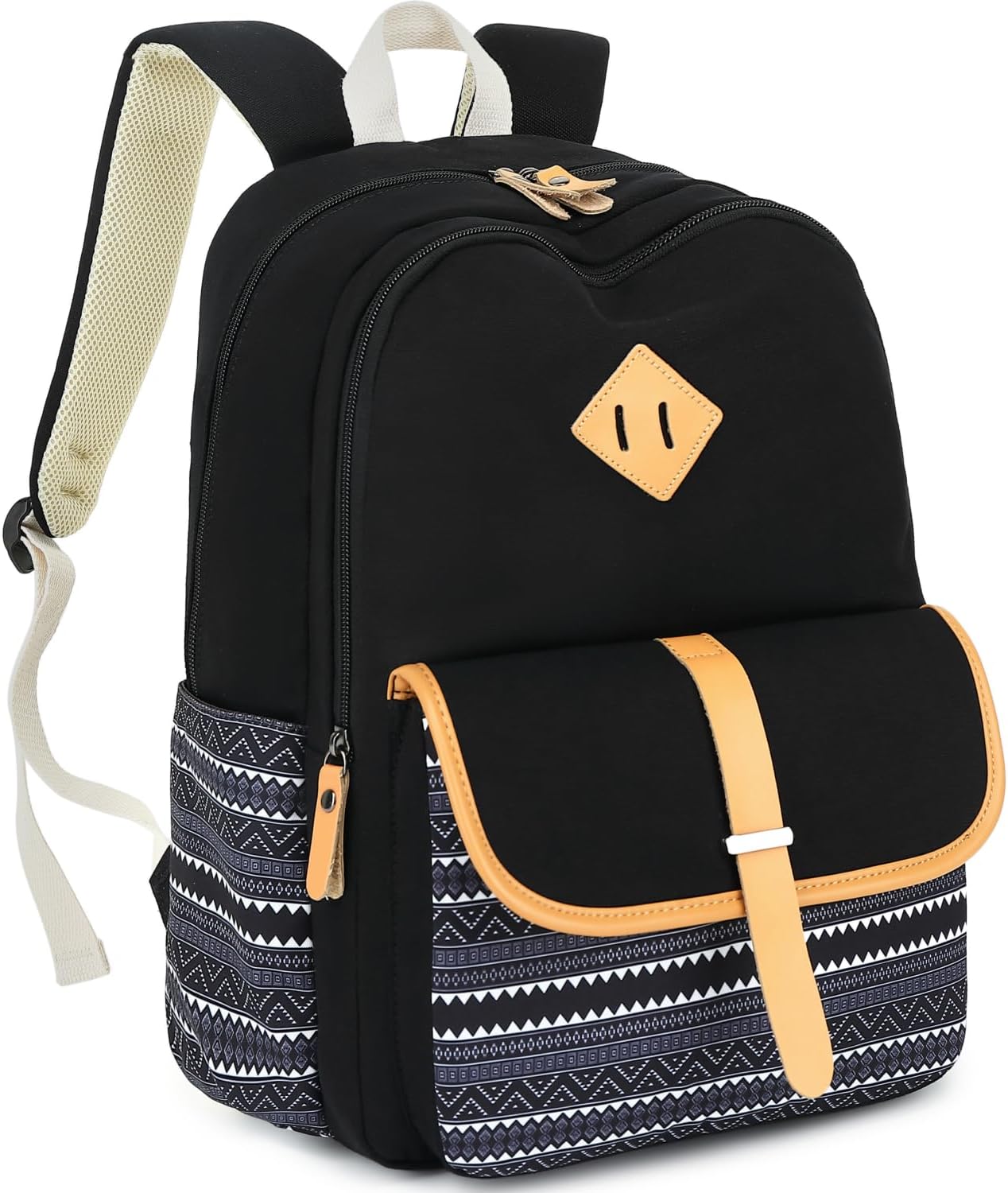 Leaper Canvas School Backpack for Girls Laptop Bag Travel Bag Bookbag Daypack