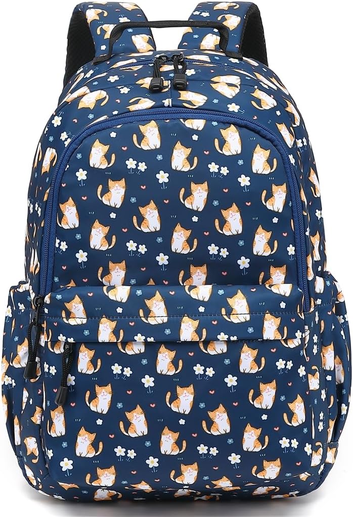 Leaper Fashion Water Resistant School Backpack for Women Beige