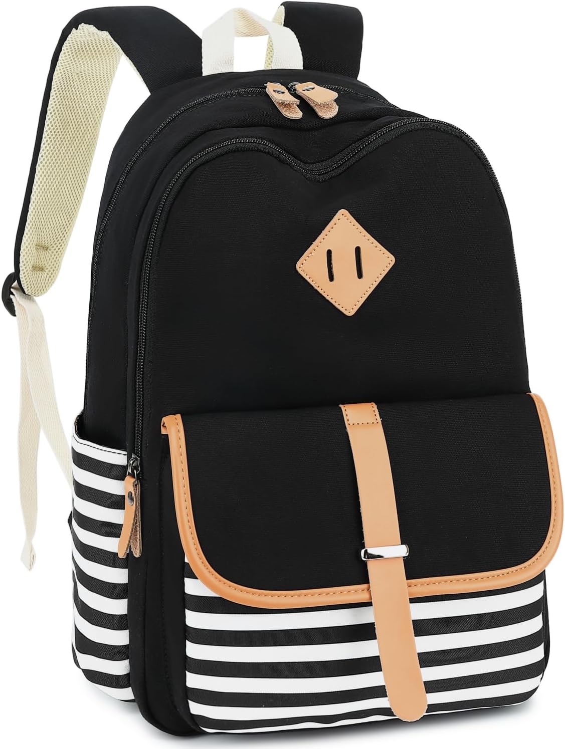 Leaper Canvas School Backpack for Girls Laptop Bag Travel Bag Bookbag Daypack