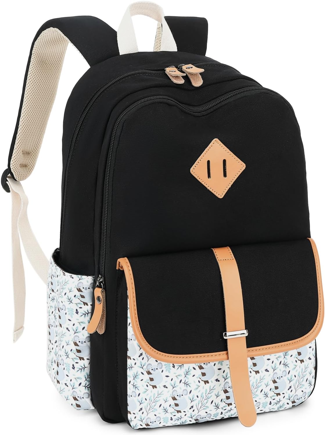 Leaper Canvas School Backpack for Girls Laptop Bag Travel Bag Bookbag Daypack
