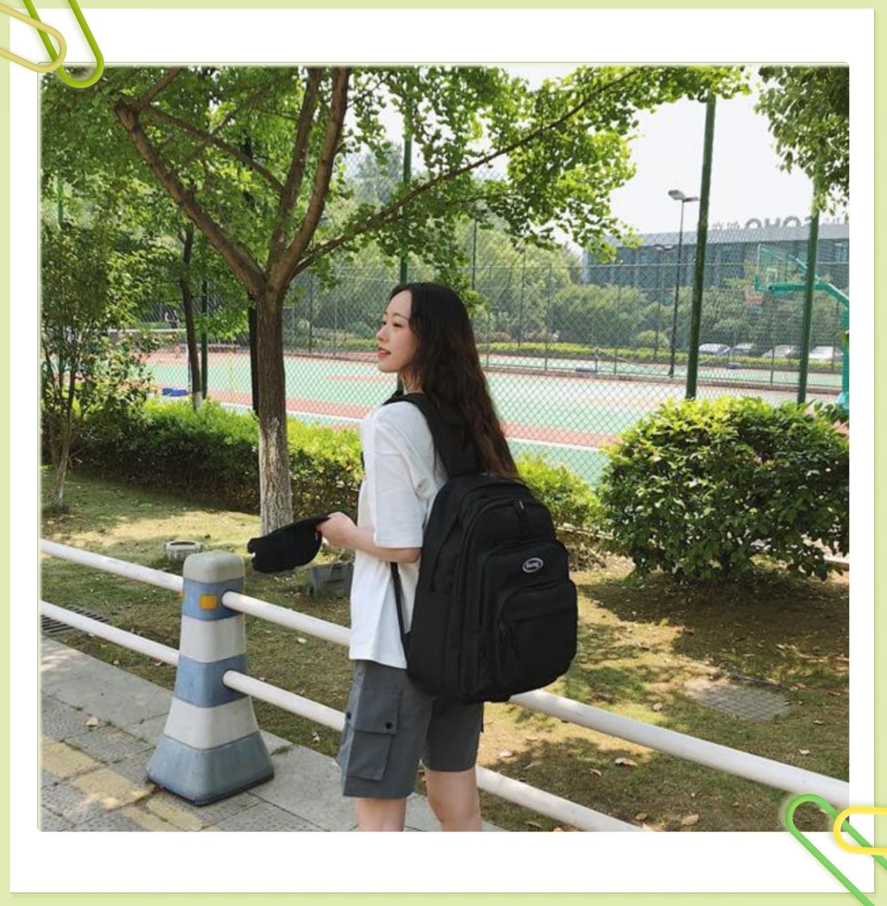 Leaper Water-resistant Laptop Backpacks for Women Lightweight Travel Bag Casual Daypack Black