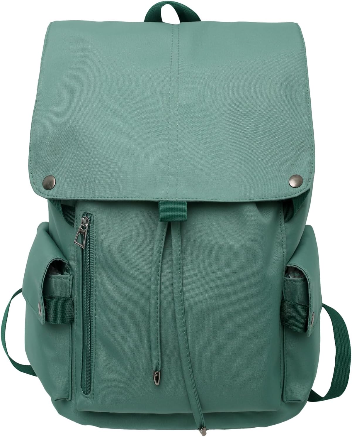 Leaper Vintage Canvas Leather Travel Rucksack Military Backpack Hiking Daypack