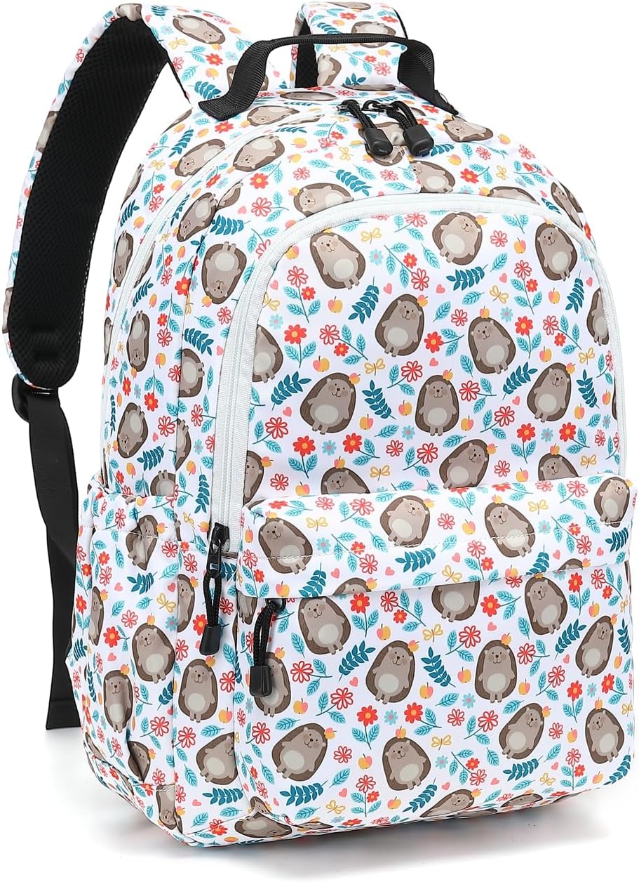Leaper Fashion Water Resistant School Backpack for Women Beige
