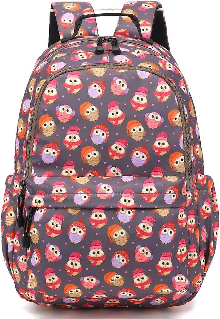 Leaper Fashion Water Resistant School Backpack for Women Beige