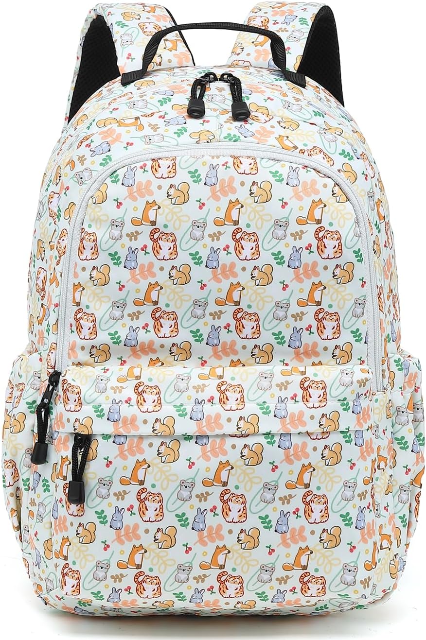 Leaper Fashion Water Resistant School Backpack for Women Beige