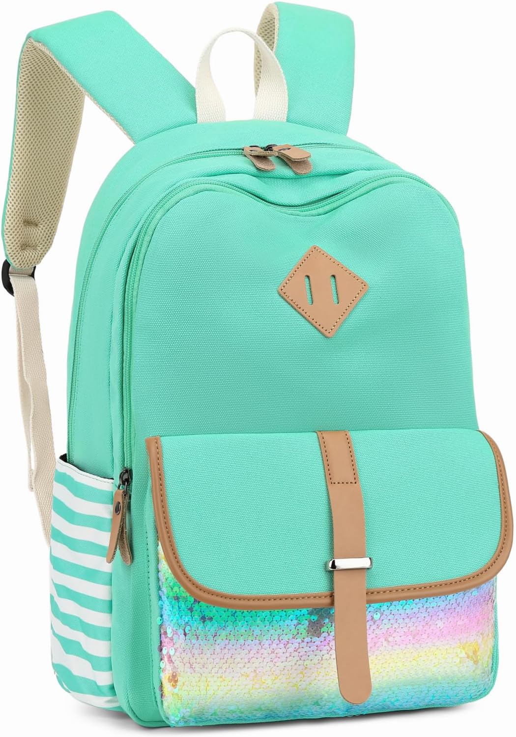 Leaper Canvas School Backpack for Girls Laptop Bag Travel Bag Bookbag Daypack