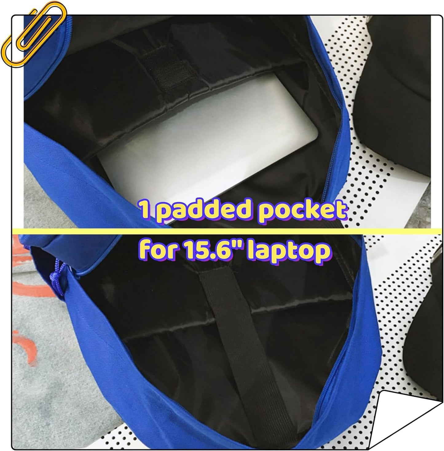 Leaper Water-resistant Laptop Backpacks for Women Lightweight Travel Bag Casual Daypack Black