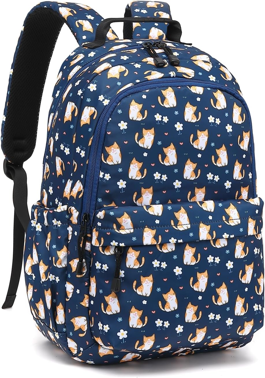 Leaper Fashion Water Resistant School Backpack for Women Beige