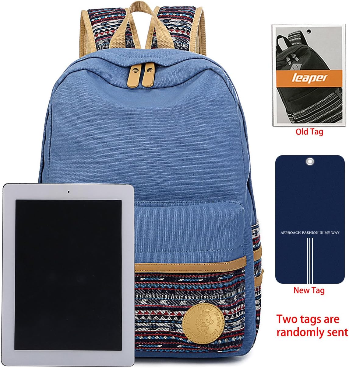 Leaper Casual Canvas Laptop Backpack Backpack bag Travel Bag