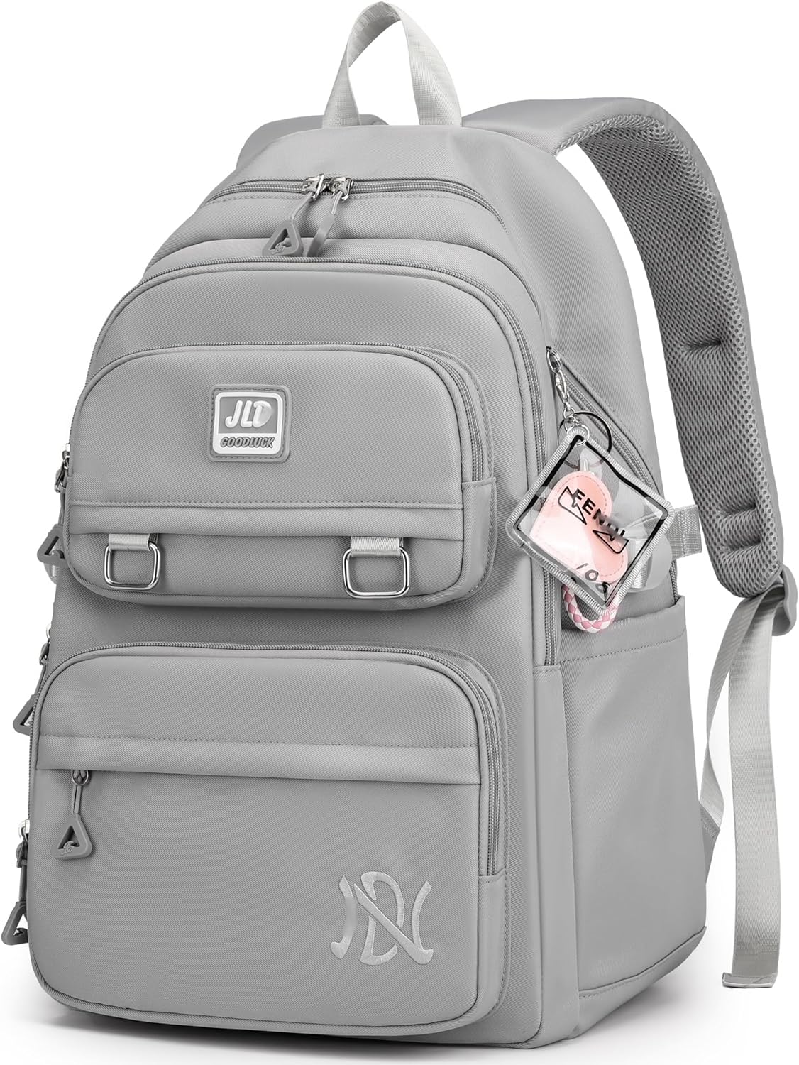 Leaper Water-resistant Laptop Backpacks Lightweight Shoulder Bag for Men Women Casual Daypack Black