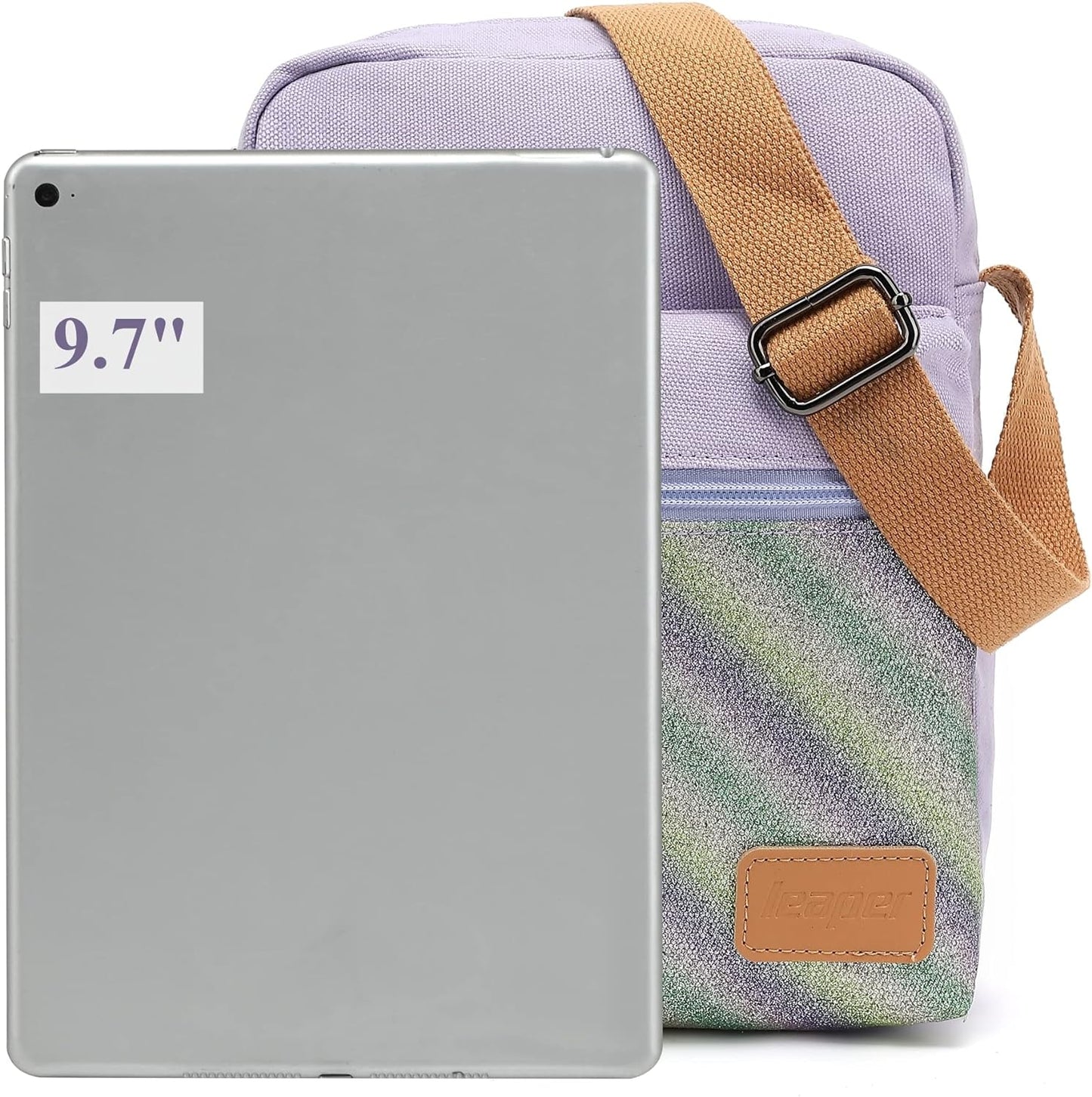 Leaper Girls Crossbody Purses for Kids 2 PCS Cross Body Bag Women Messenger Bag Girls Canvas Bag Cross Body Purse Set