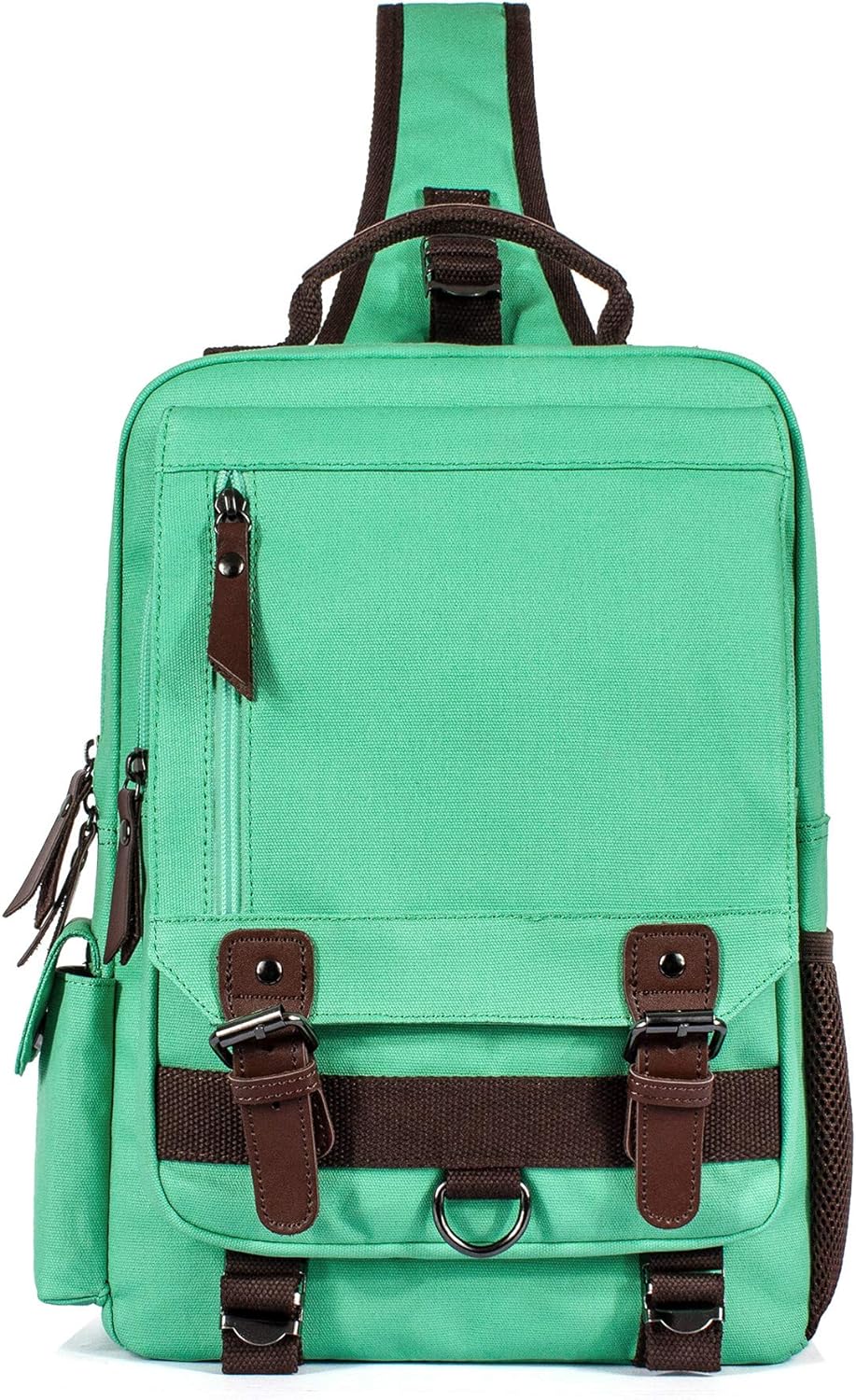 Leaper Canvas Messenger Bag Sling Bag Cross Body Bag Shoulder Bag Black, L