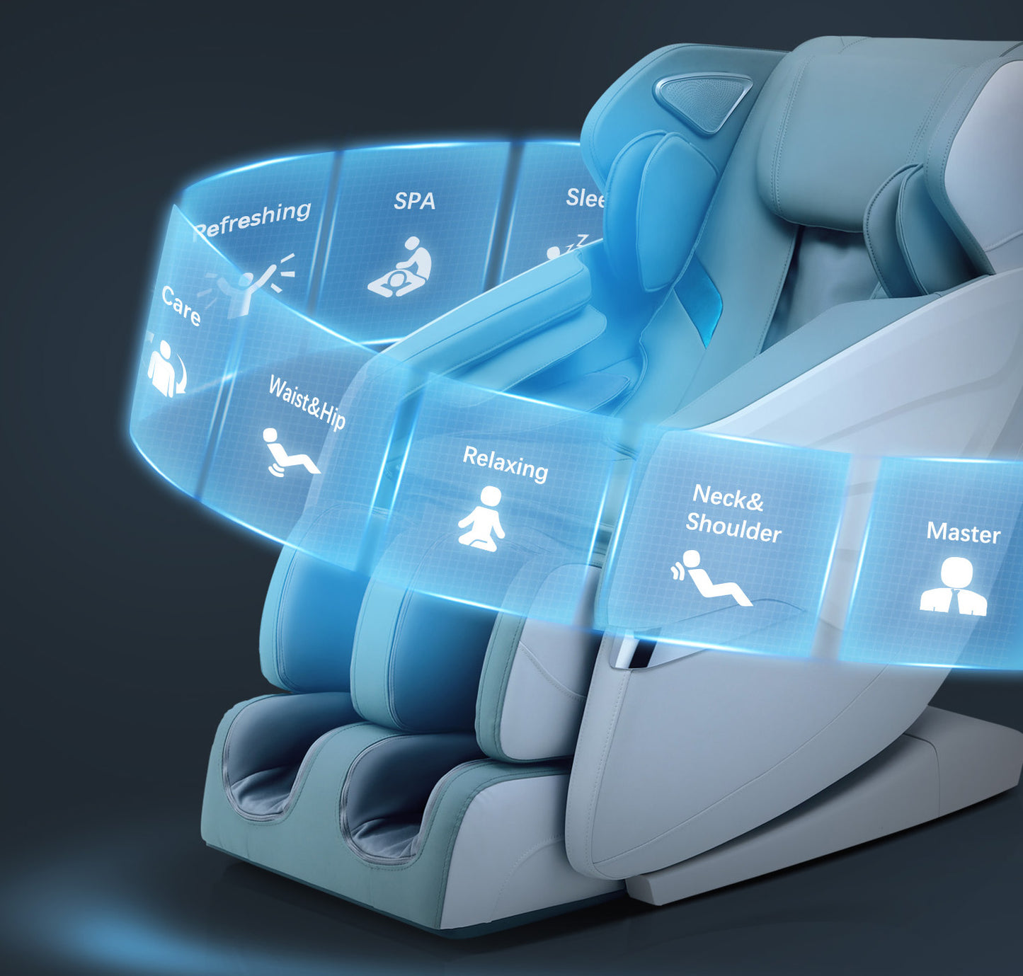 BOSSCARE 3D Massage Chair SL Track Zero Gravity Shiatsu Recliner Full Body Air Bag Massage