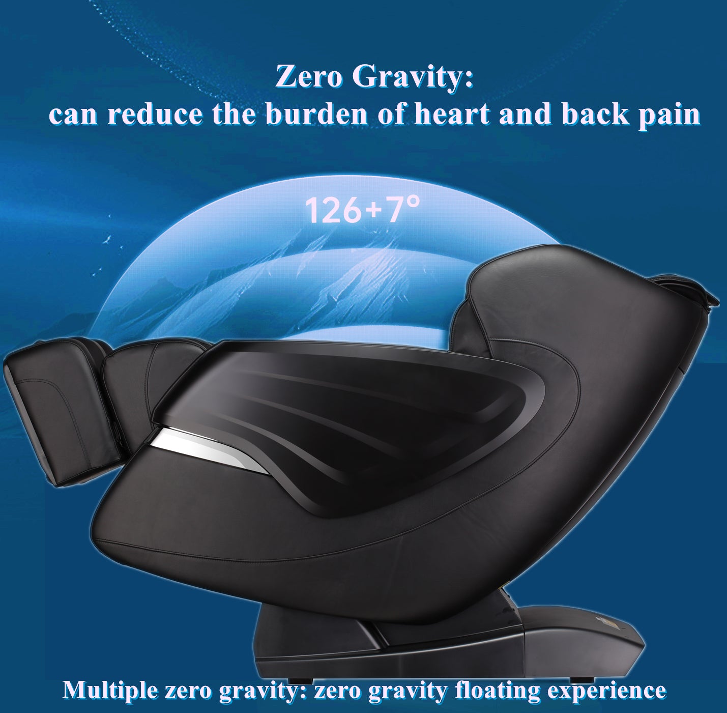 BOSSCARE 3D Massage Chair SL Track Zero Gravity Shiatsu Recliner Full Body Air Bag Massage