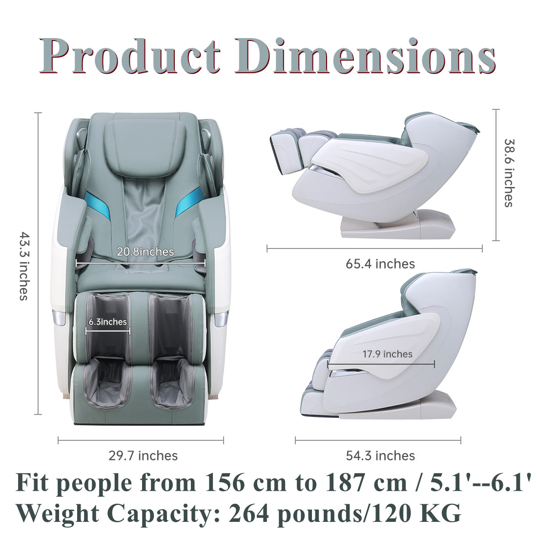 BOSSCARE 3D Massage Chair SL Track Zero Gravity Shiatsu Recliner Full Body Air Bag Massage