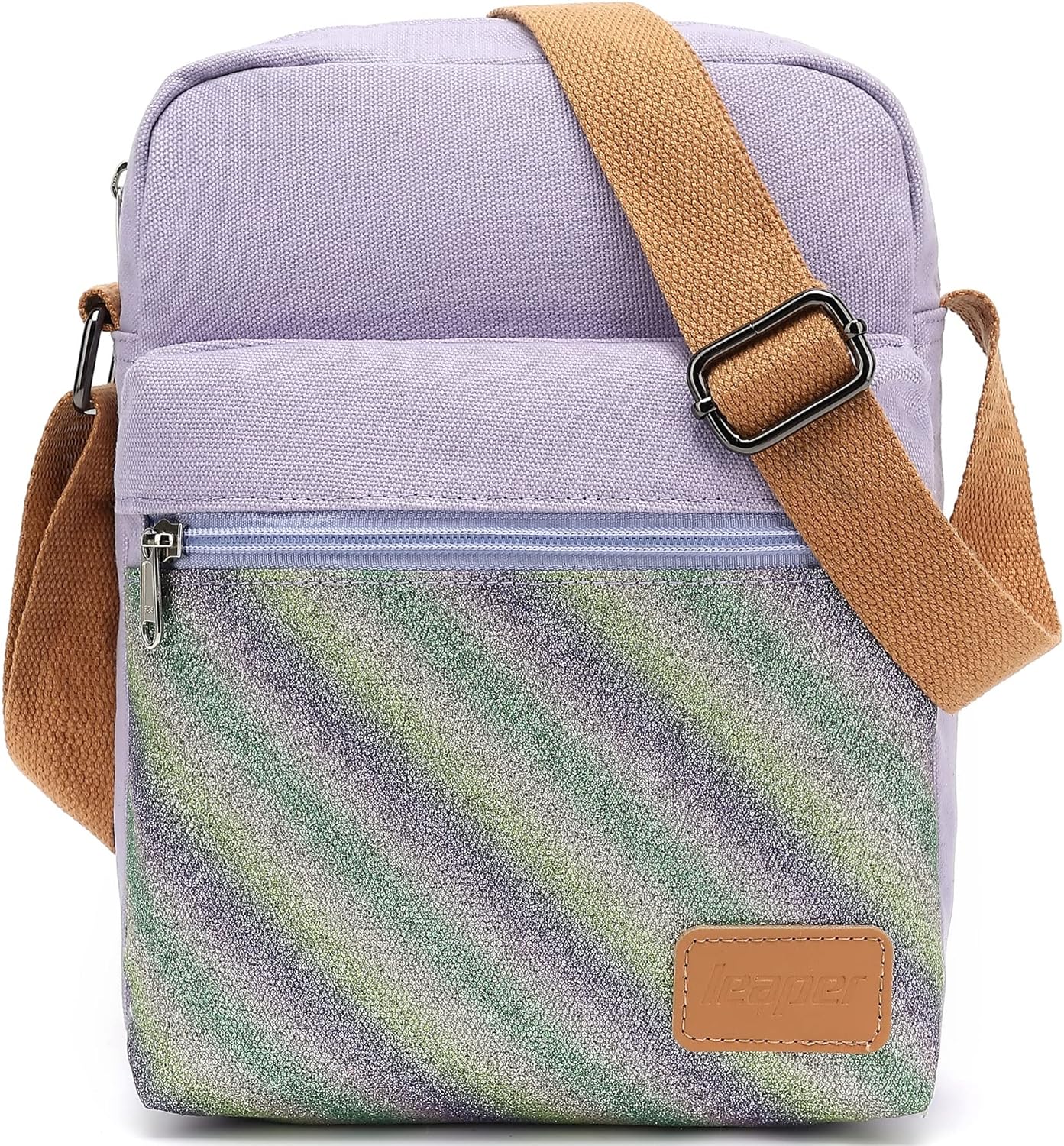 Leaper Girls Crossbody Purses for Kids 2 PCS Cross Body Bag Women Messenger Bag Girls Canvas Bag Cross Body Purse Set