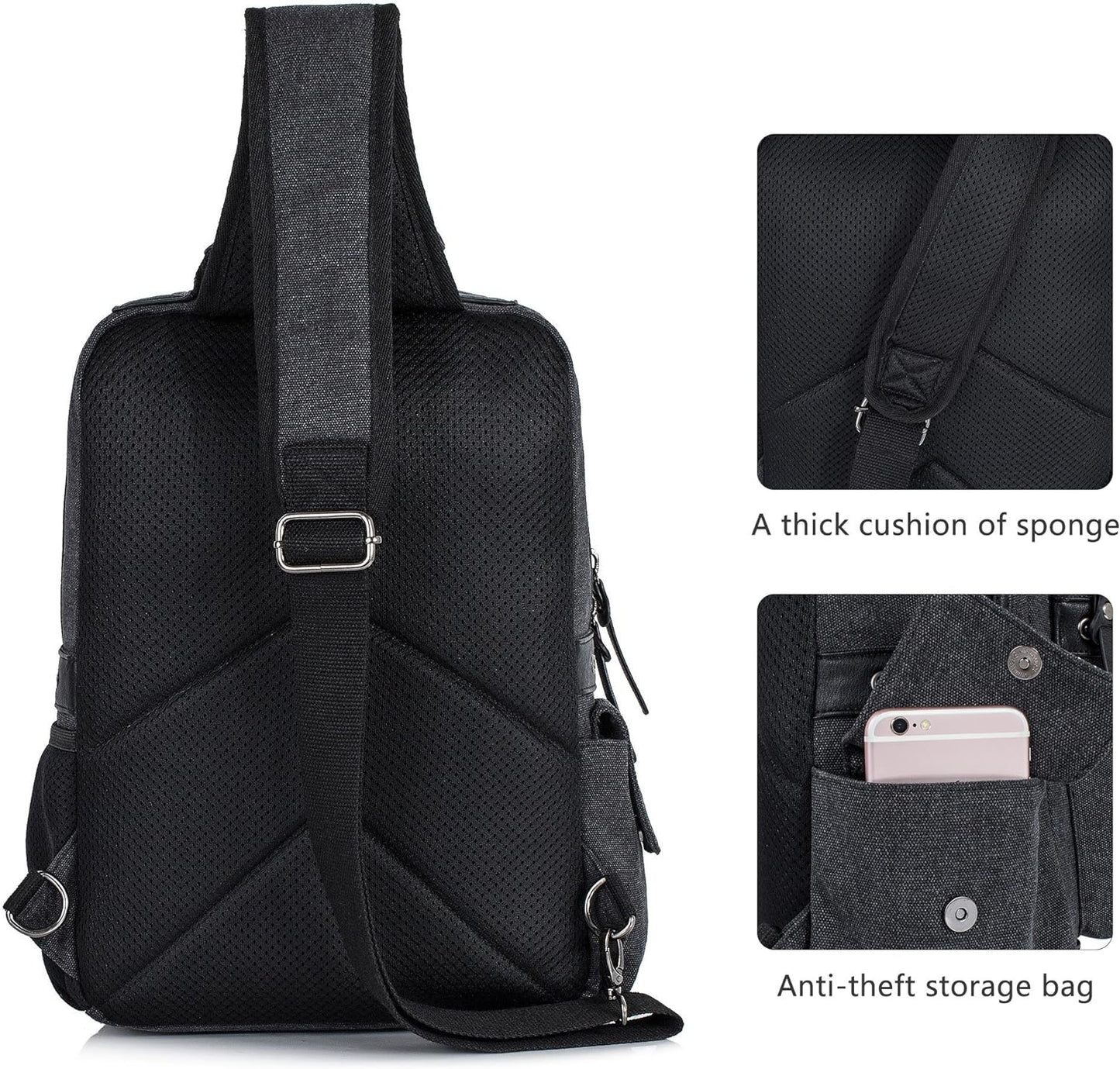 Leaper Retro Messenger Bag Men Sling Bag Outdoor Cross Body Bag Shoulder Bag