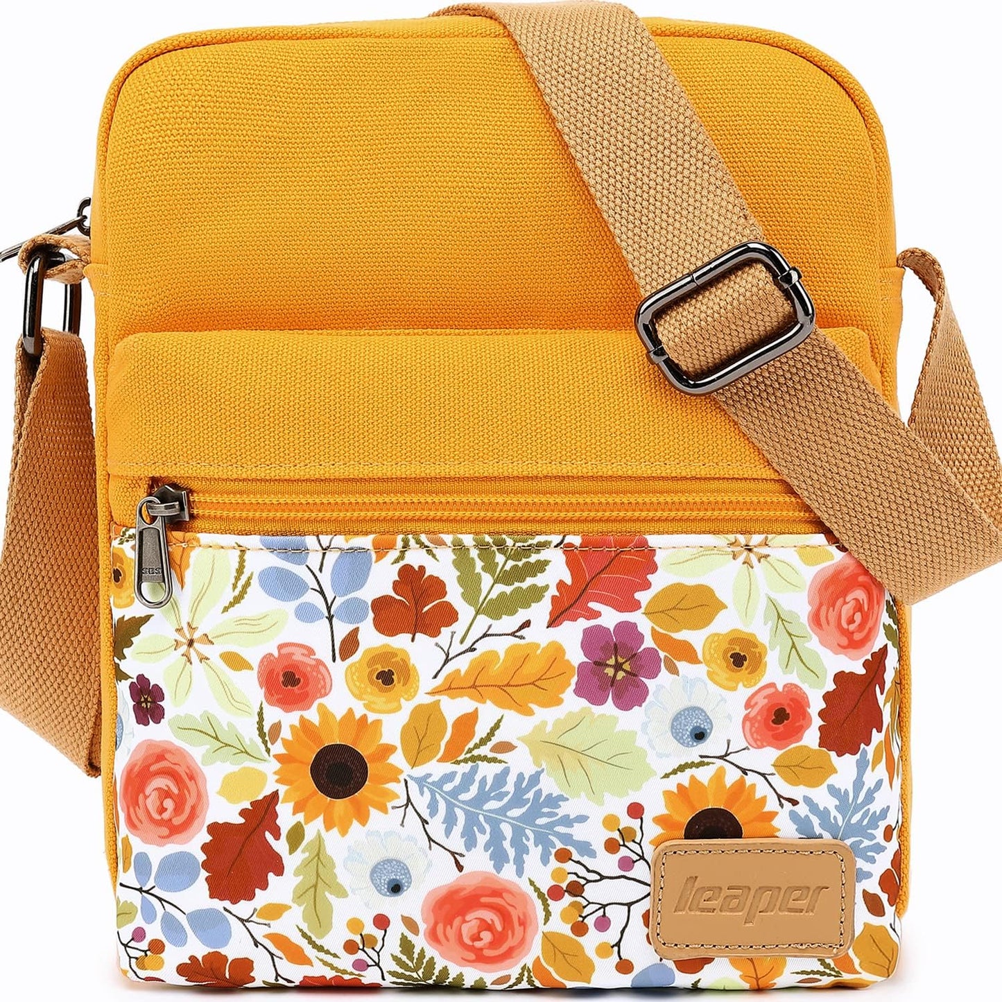Leaper Girls Crossbody Purses for Kids 2 PCS Cross Body Bag Women Messenger Bag Girls Canvas Bag Cross Body Purse Set