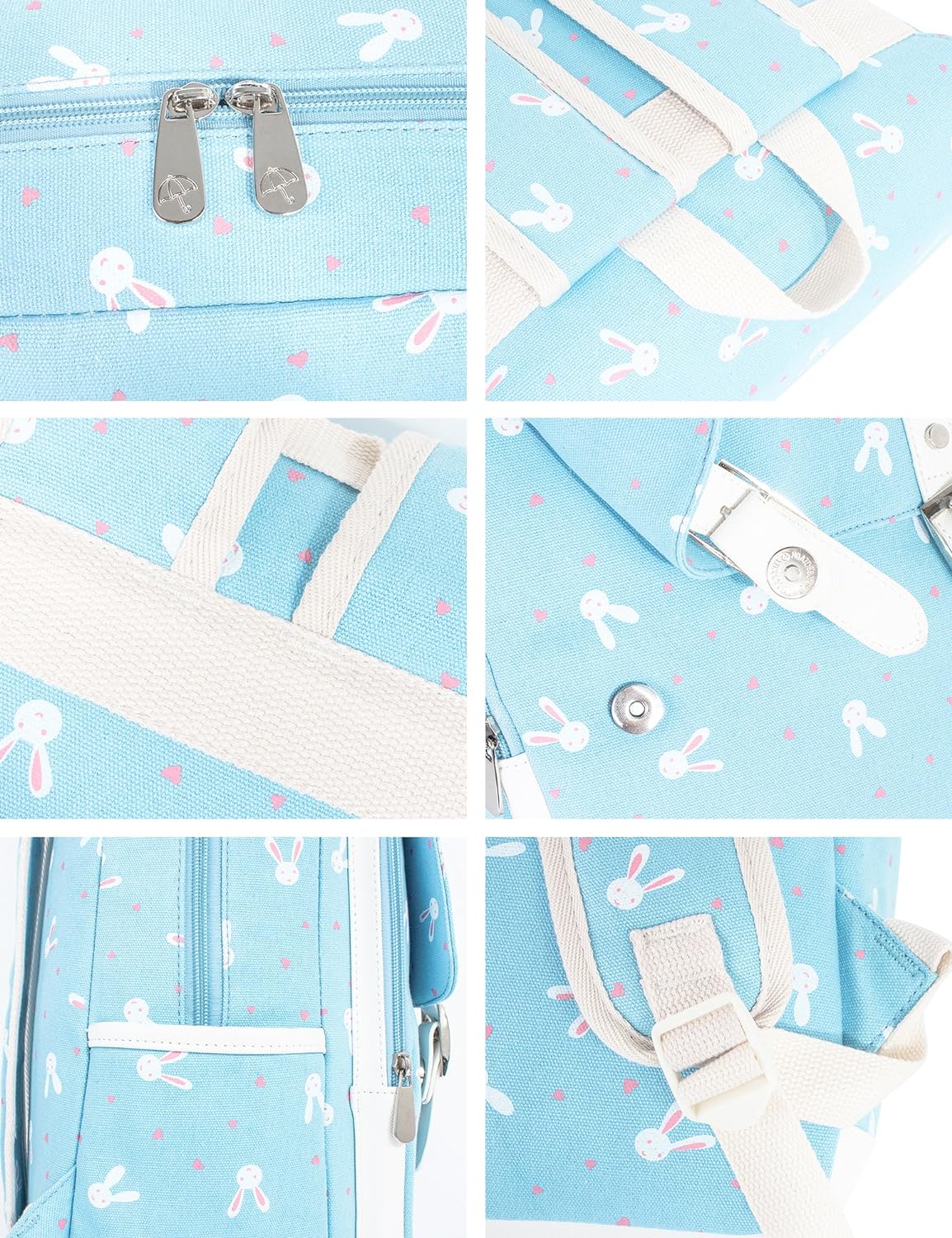 Leaper Cute Laptop Backpack Canvas Bag Daypack Satchel