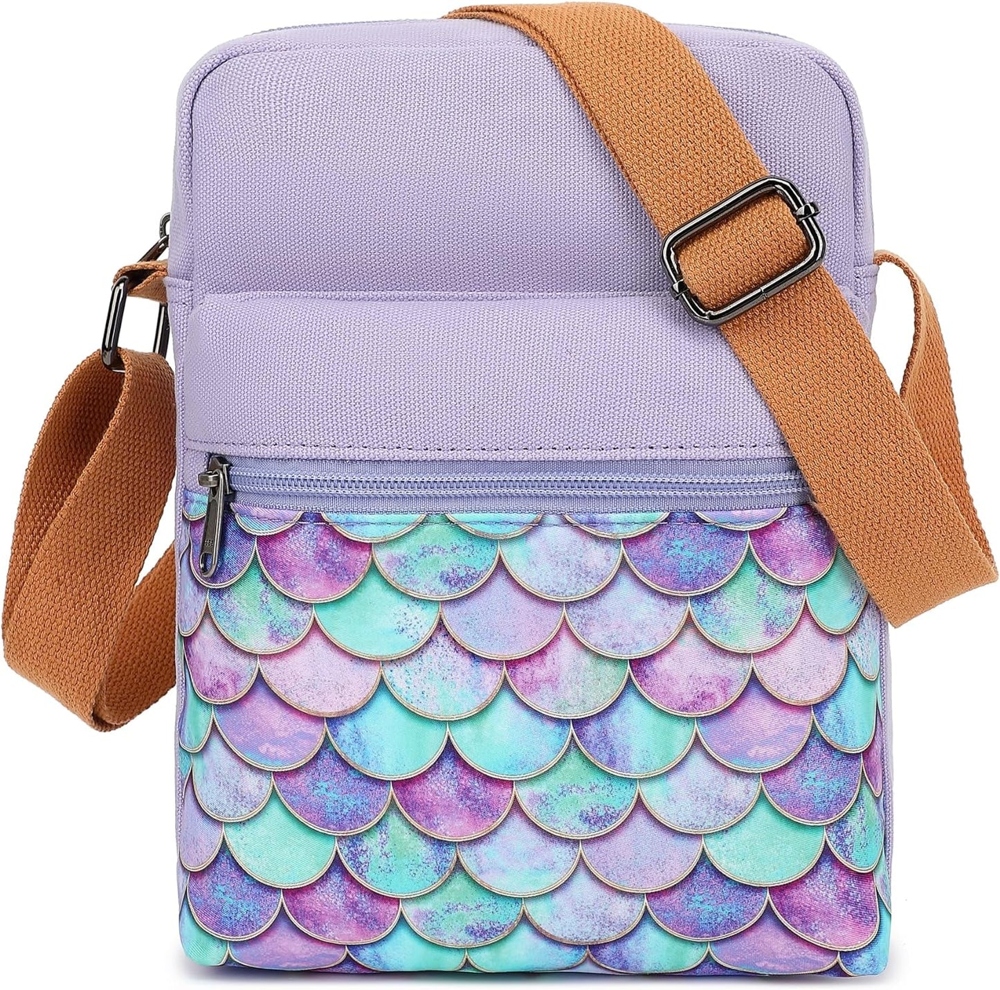 Leaper Girls Crossbody Purses for Kids 2 PCS Cross Body Bag Women Messenger Bag Girls Canvas Bag Cross Body Purse Set