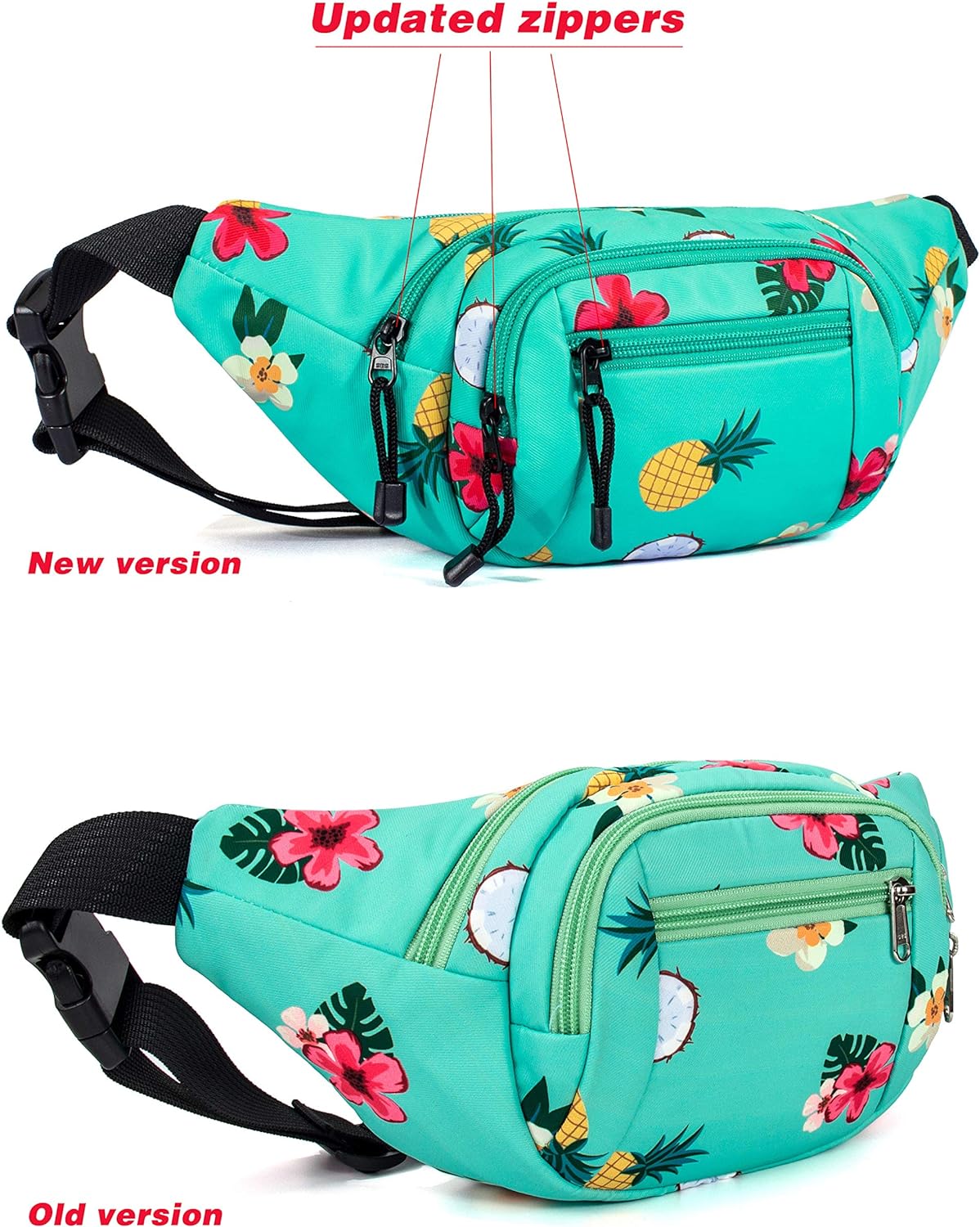 TOPERIN Fashion Fanny Pack Cute Running Belt Waist Pack Running Waist Bag Belt