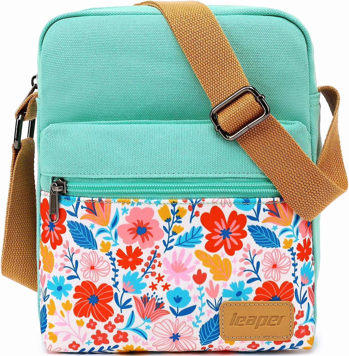 Leaper Girls Crossbody Purses for Kids 2 PCS Cross Body Bag Women Messenger Bag Girls Canvas Bag Cross Body Purse Set