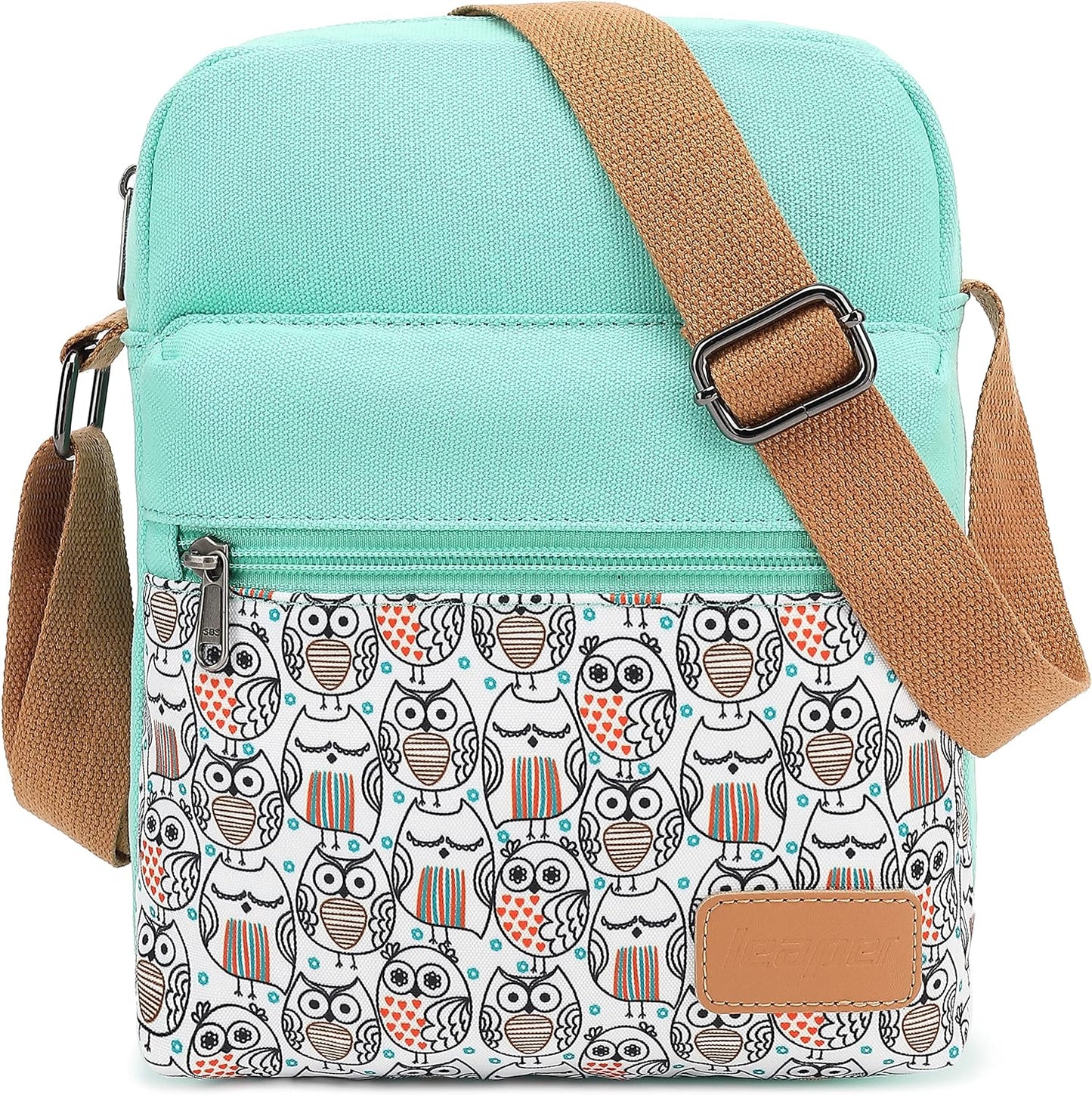 Leaper Girls Crossbody Purses for Kids 2 PCS Cross Body Bag Women Messenger Bag Girls Canvas Bag Cross Body Purse Set