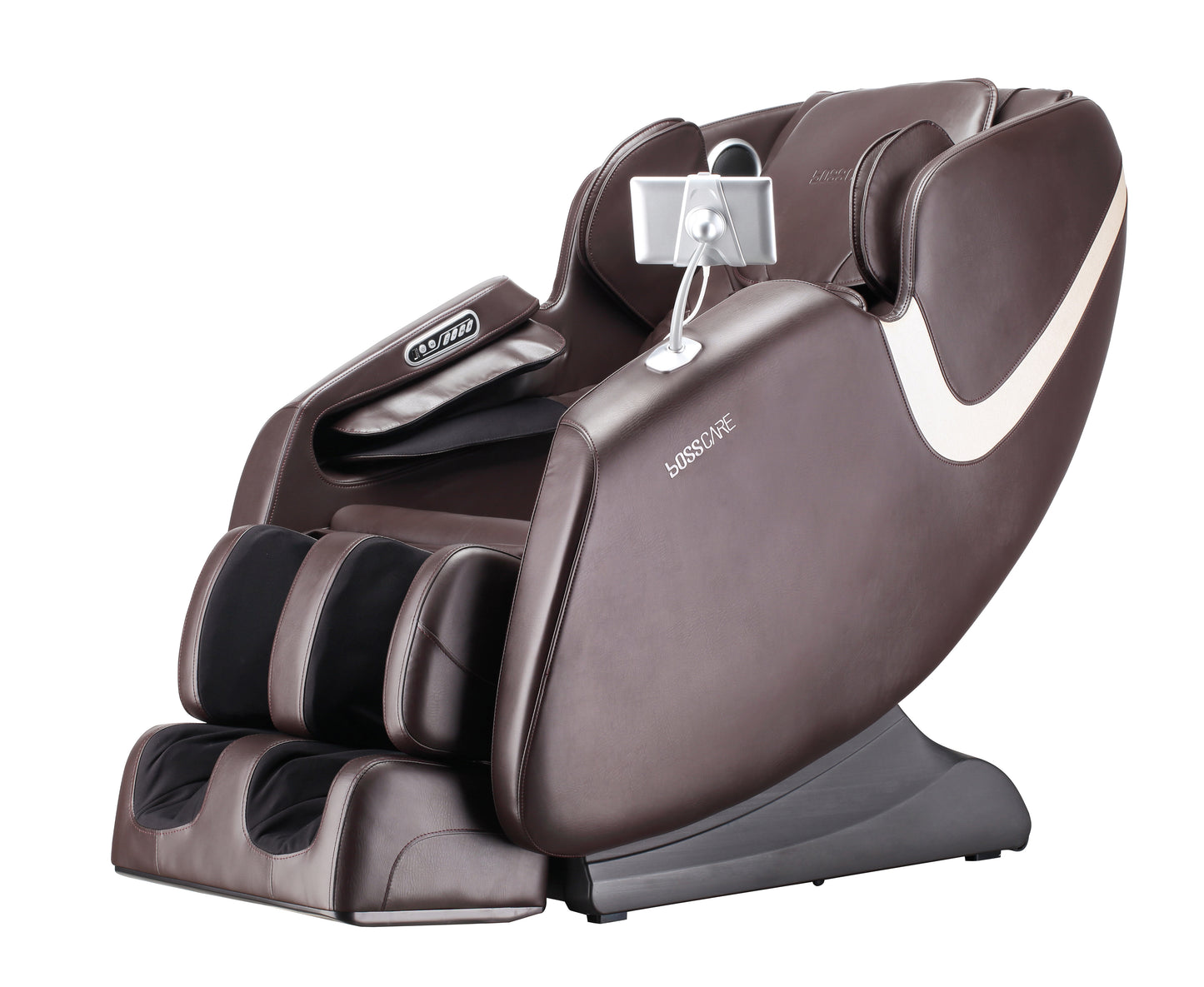 BOSSCARE Massage Chair Recliner with Zero Gravity, Full Body Airbag Massage Chair with Bluetooth Speaker, Foot Roller