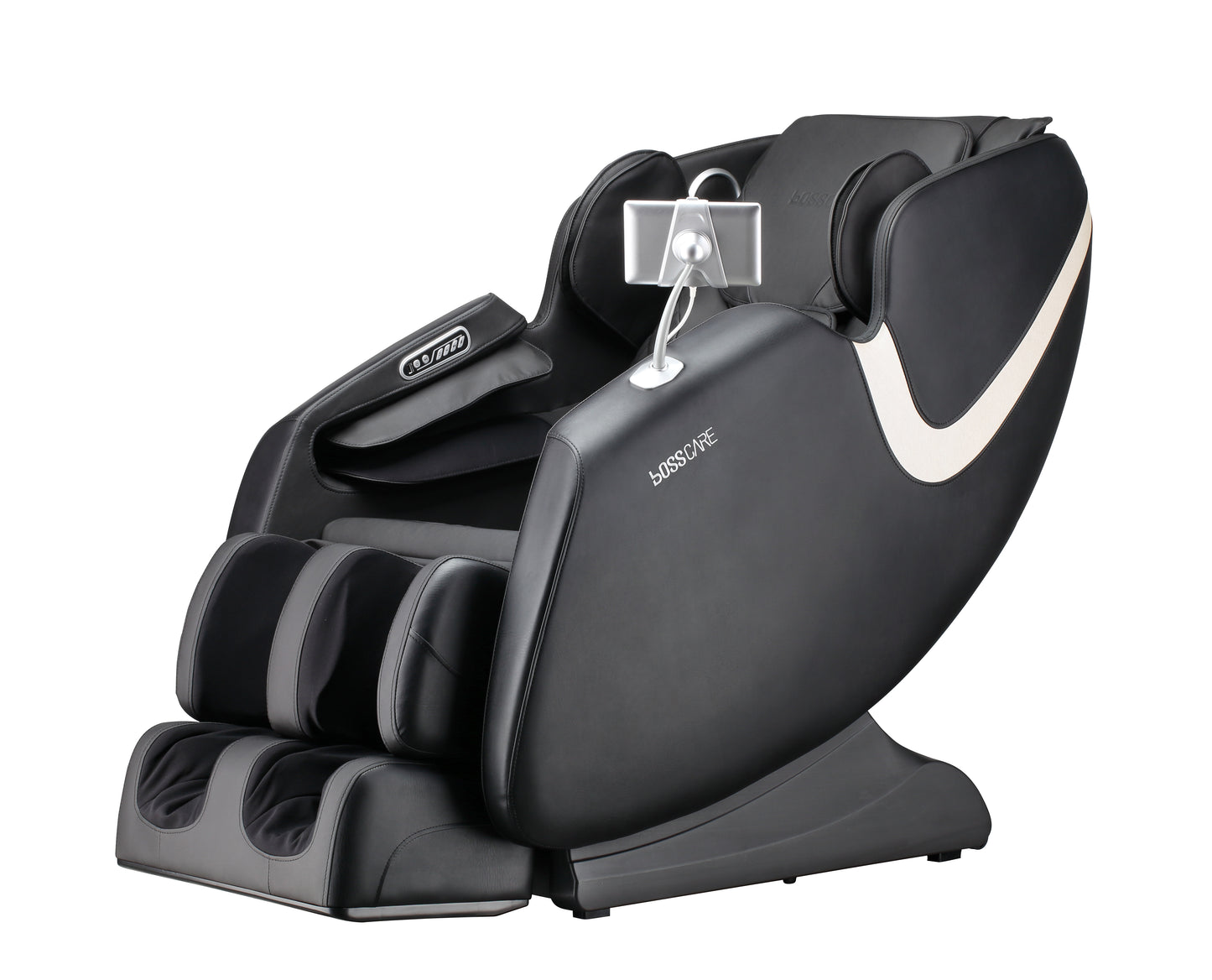 BOSSCARE Massage Chair Recliner with Zero Gravity, Full Body Airbag Massage Chair with Bluetooth Speaker, Foot Roller