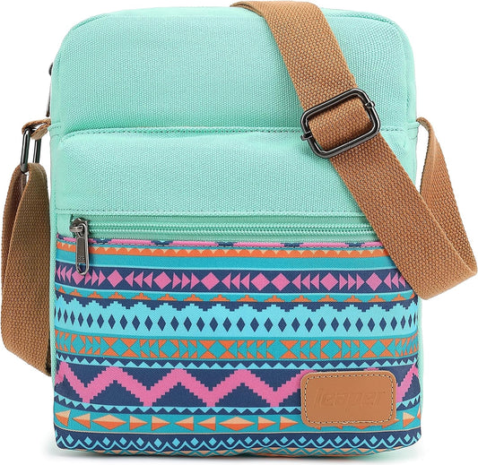 Leaper Girls Crossbody Purses for Kids 2 PCS Cross Body Bag Women Messenger Bag Girls Canvas Bag Cross Body Purse Set
